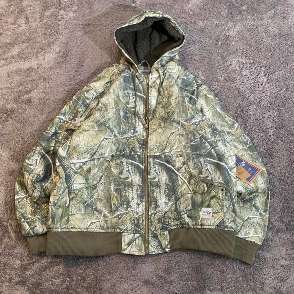 REALTREE carhartt like bass creek camo hooded‎ jacket